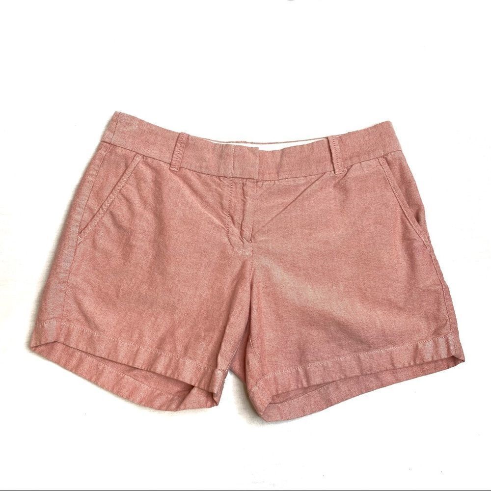 J. Crew Factory heathered red broken in chino shorts size 4